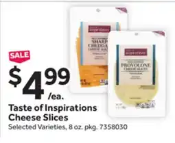 Stop&Shop Taste of Inspirations Cheese Slices offer