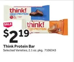 Stop&Shop Think Protein Bar offer