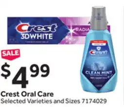 Stop&Shop Crest Oral Care offer