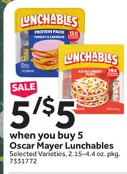 Stop&Shop Oscar Mayer Lunchables offer