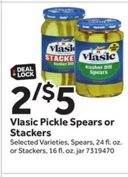 Stop&Shop Vlasic Pickle Spears or Stackers offer