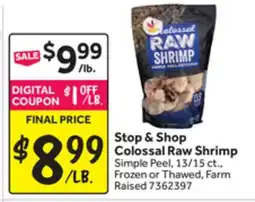 Stop&Shop Stop a Shop Colossal Raw Shrimp offer