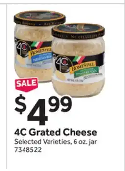 Stop&Shop 4C Grated Cheese offer