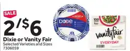 Stop&Shop Dixie or Vanity Fair offer