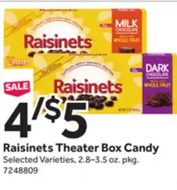 Stop&Shop Raisinets Theater Box Candy offer