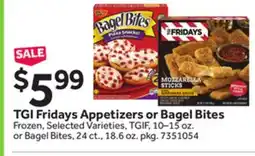 Stop&Shop TGI Fridays Appetizers or Bagel Bites offer