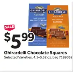 Stop&Shop Ghirardelli Chocolate Squares offer