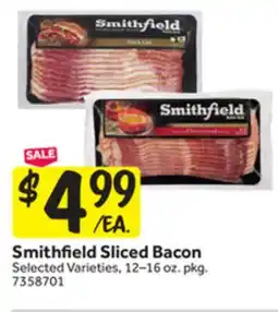 Stop&Shop Smithfield Sliced Bacon offer