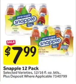 Stop&Shop Snapple 12 Pack offer
