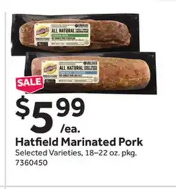 Stop&Shop Hatfield Marinated Pork offer