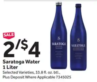 Stop&Shop Saratoga Water offer