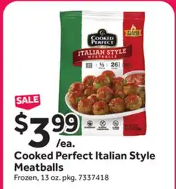 Stop&Shop Cooked Perfect Italian Style Meatballs offer