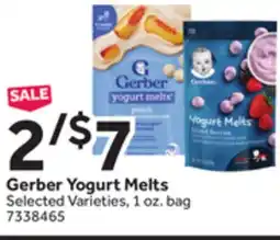 Stop&Shop Gerber Yogurt Melts offer