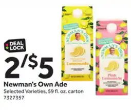 Stop&Shop Newman's Own Ade offer
