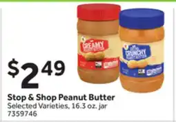 Stop&Shop Stop & Shop Peanut Butter offer