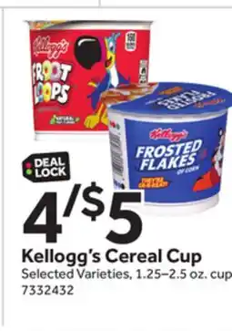 Stop&Shop Kellogg's Cereal Cup offer