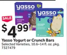 Stop&Shop Yasso Yogurt or Crunch Bars offer