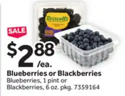 Stop&Shop Blueberries or Blackberries offer