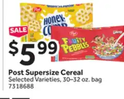 Stop&Shop Post Supersize Cereal offer