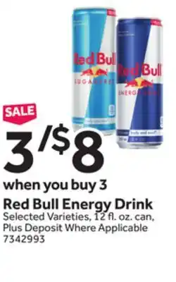 Stop&Shop Red Bull Energy Drink offer