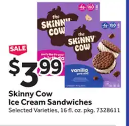 Stop&Shop Skinny Cow Ice Cream Sandwiches offer