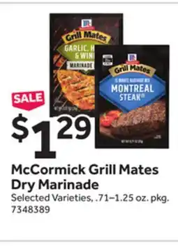 Stop&Shop McCormick Grill Mates Dry Marinade offer