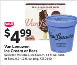 Stop&Shop Van Leeuwen Ice Cream or Bars offer