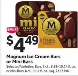 Stop&Shop Magnum Ice Cream Bars or Mini Bars offer