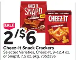 Stop&Shop Cheez-It Snack Crackers offer