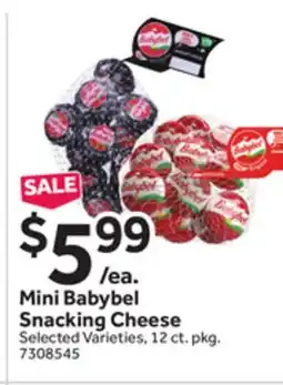 Stop&Shop Mini Babybel Snacking Cheese offer