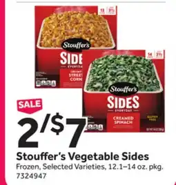 Stop&Shop Stouffer's Vegetable Sides offer