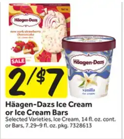 Stop&Shop Häagen-Dazs Ice Cream or Ice Cream Bars offer