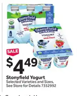Stop&Shop Stonyfield Yogurt offer
