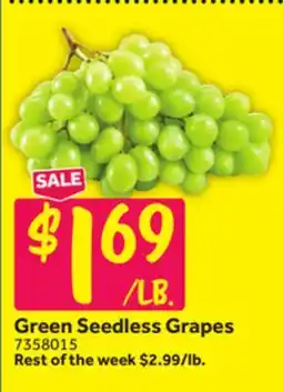 Stop&Shop Green Seedless Grapes offer