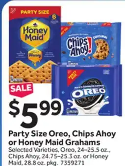 Stop&Shop Party Size Oreo, Chips Ahoy or Honey Maid Grahams offer