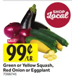 Stop&Shop Green or Yellow Squash, Red Onion or Eggplant offer