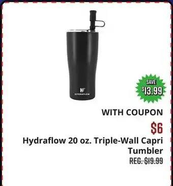 Big 5 Hydraflow 20 oz. Triple-Wall Capri Tumbler offer