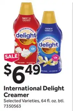Stop&Shop International Delight Creamer offer