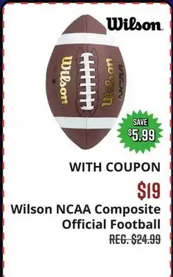 Big 5 Wilson NCAA Composite Official Football offer
