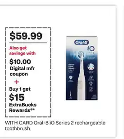 CVS Oral-B iO Series 2 rechargeable toothbrush offer