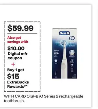 CVS Oral-B iO Series 2 rechargeable toothbrush offer