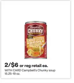 CVS Campbell's Chunky soup 15.25-19 oz offer