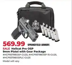 Runnings Springfield Armory Hellcat Pro OSP 9mm Pistol with Gear Package offer