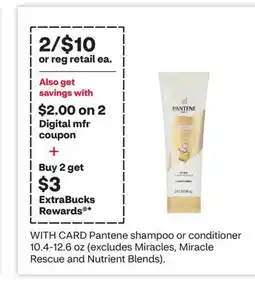 CVS Pantene shampoo or conditioner offer