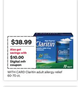 CVS Claritin adult allergy relief offer
