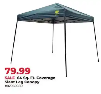 Runnings 64 Sq. Ft. Coverage Slant Leg Canopy offer
