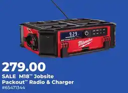 Runnings M18 Jobsite Packout Radio & Charger offer