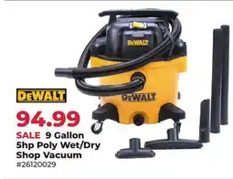 Runnings 9 Gallon 5hp Poly Wet/Dry Shop Vacuum offer