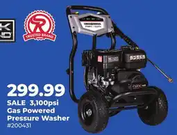 Runnings 3, 100psi Gas Powered Pressure Washer offer