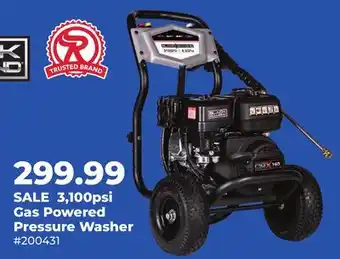 Runnings 3, 100psi Gas Powered Pressure Washer offer